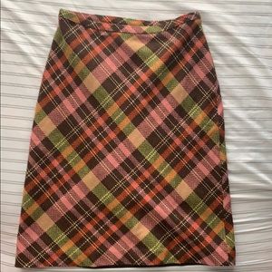 ✔️ Ann Taylor Loft Vintage Plaid Skirt ✔️